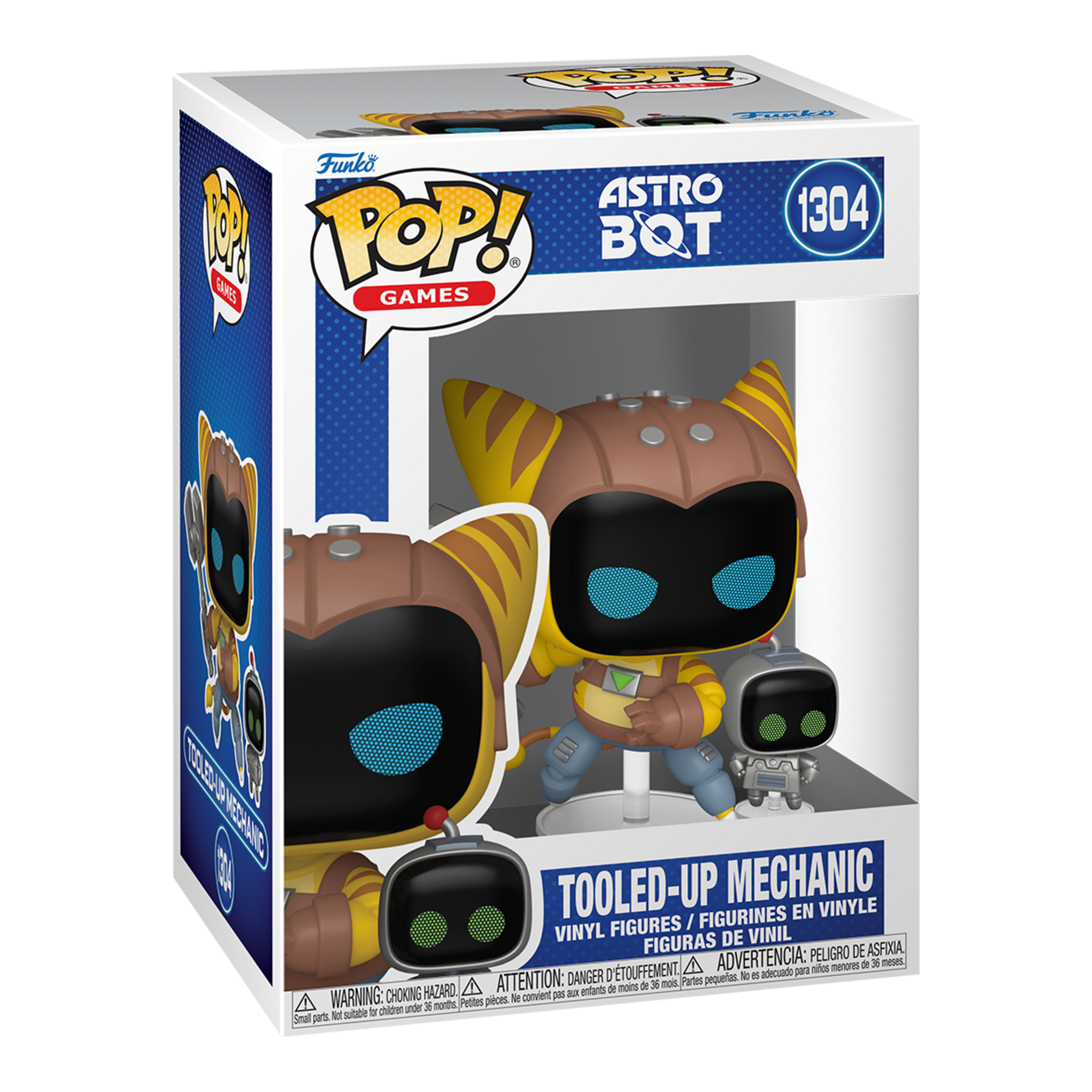 Funko Pop! Games Astro Bot Tooled-Up Mechanic with Buddy #1304