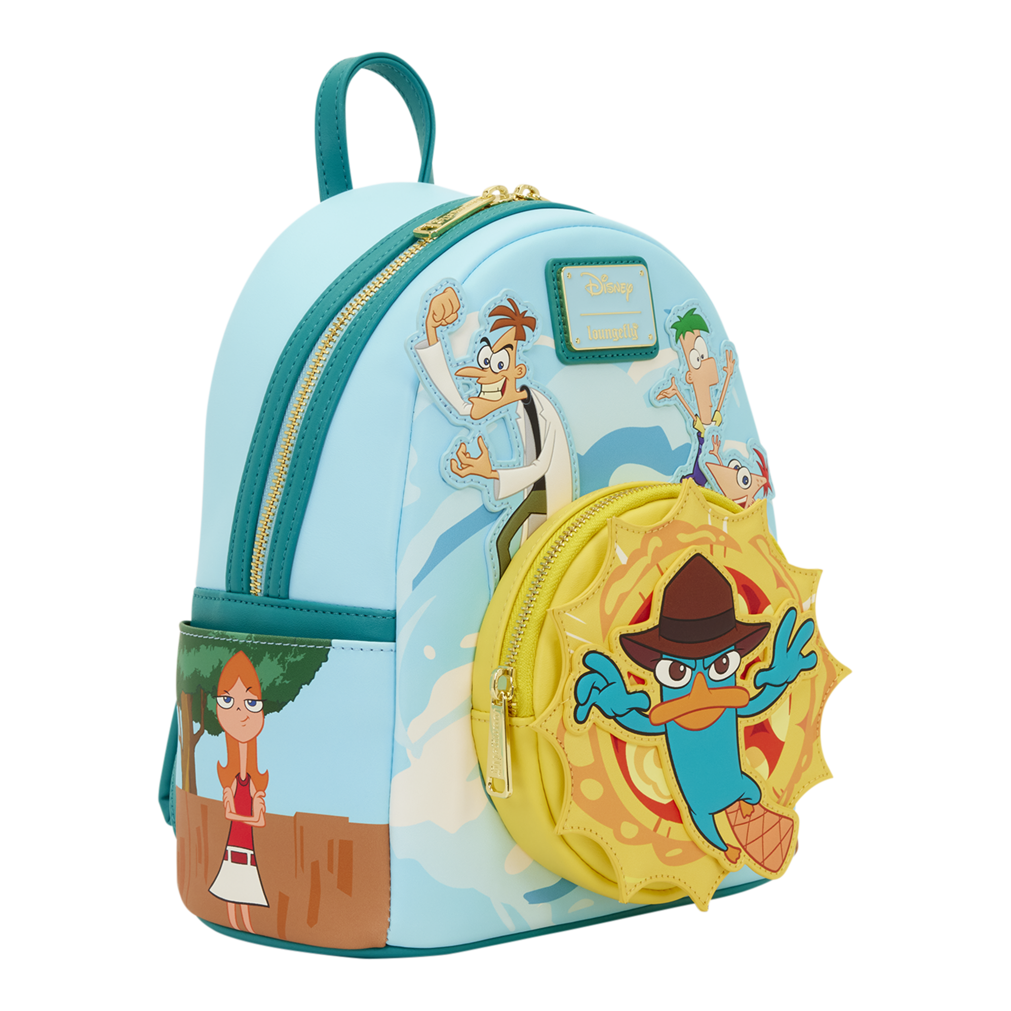 Loungefly Disney Phineas & Ferb Light-Up Mini Backpack