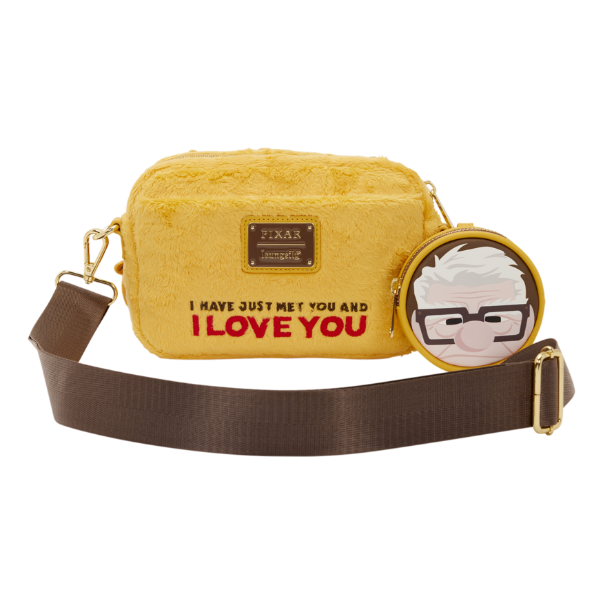 Loungefly Disney Pixar Up Dug Sling Crossbody Bag with Coin Bag