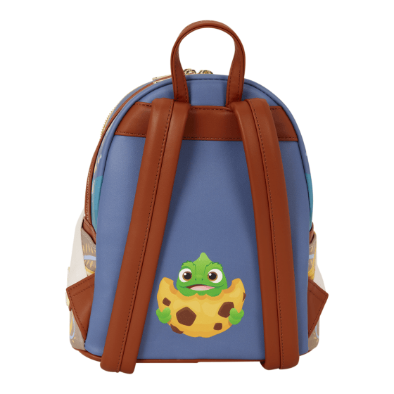 Loungefly Disney Tangled Rapunzel Glow Pin Trader Mini Backpack