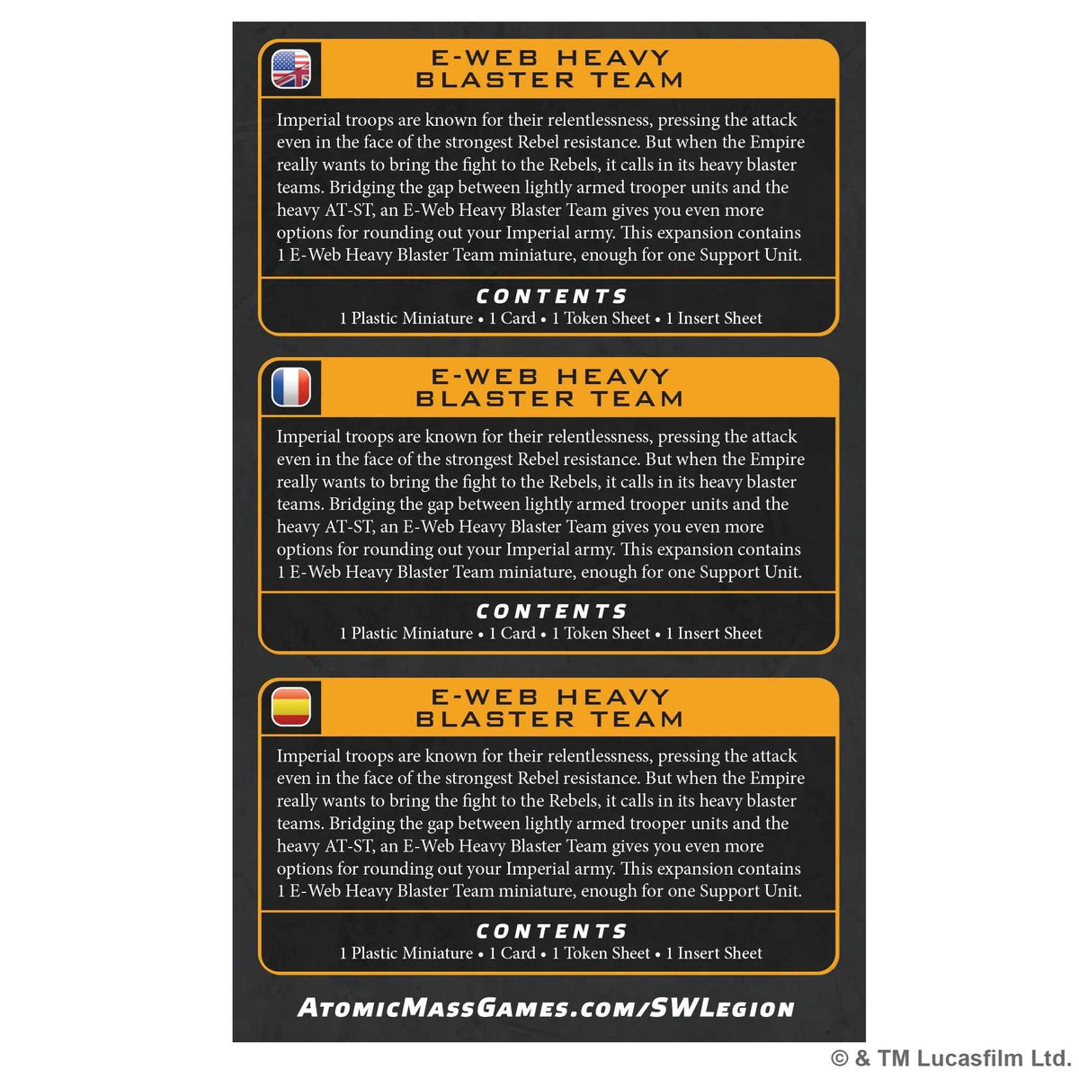 Star Wars: Legion - E-Web Heavy Blaster Team