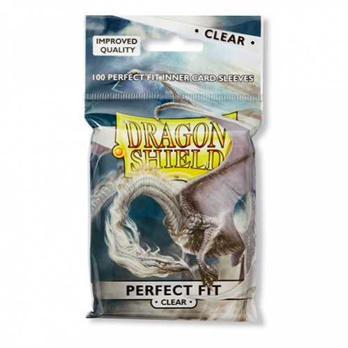 Dragon Shield Perfect Fit Toploading Sleeves – Clear/Clear, 100 Pack