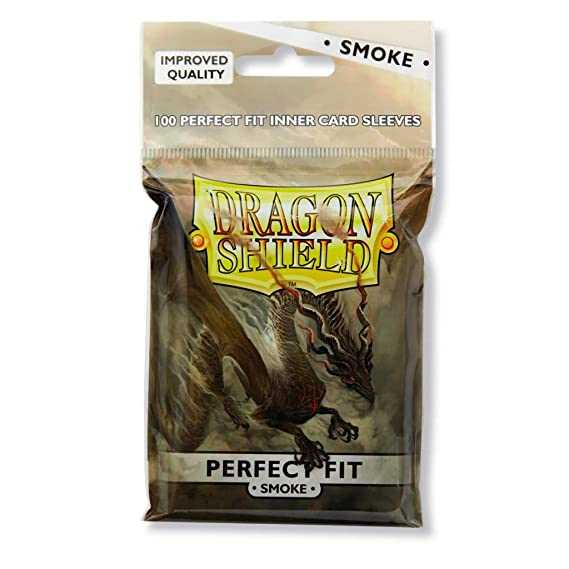 Dragon Shield Perfect Fit Toploading Sleeves – Clear/Smoke, 100 Pack