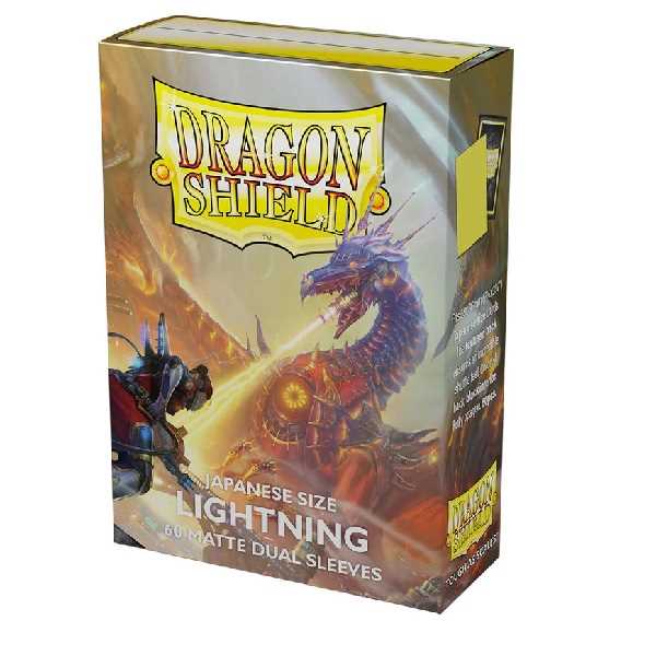 Dragon Shield Japanese Size Dual Matte Sleeves - Lightning (60 ct.)