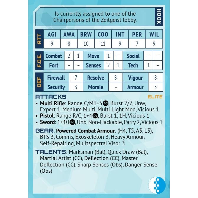 Infinity RPG: Adversary Card Deck