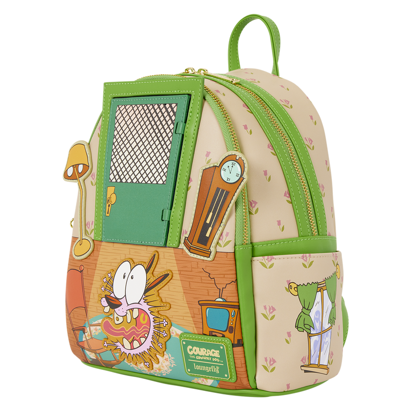 Loungefly Courage the Cowardly Dog Lenticular Mini Backpack