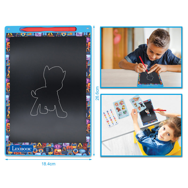 Lexibook PAW Patrol 11-Inch Multicolour E-Ink Drawing Tablet with Stencils
