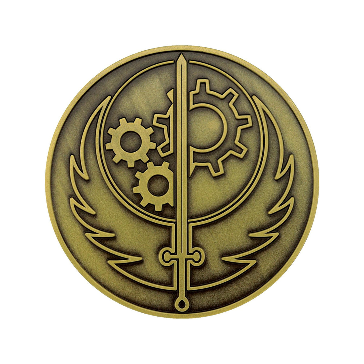 Fallout Brotherhood of Steel Limited Edition Medallion and Vinyl Sticker