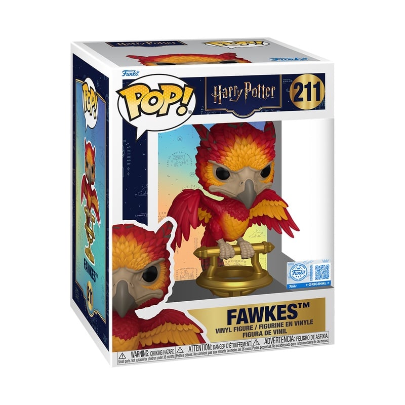 Funko Pop! Premium Harry Potter Fawkes on Perch Vinyl Figure #211