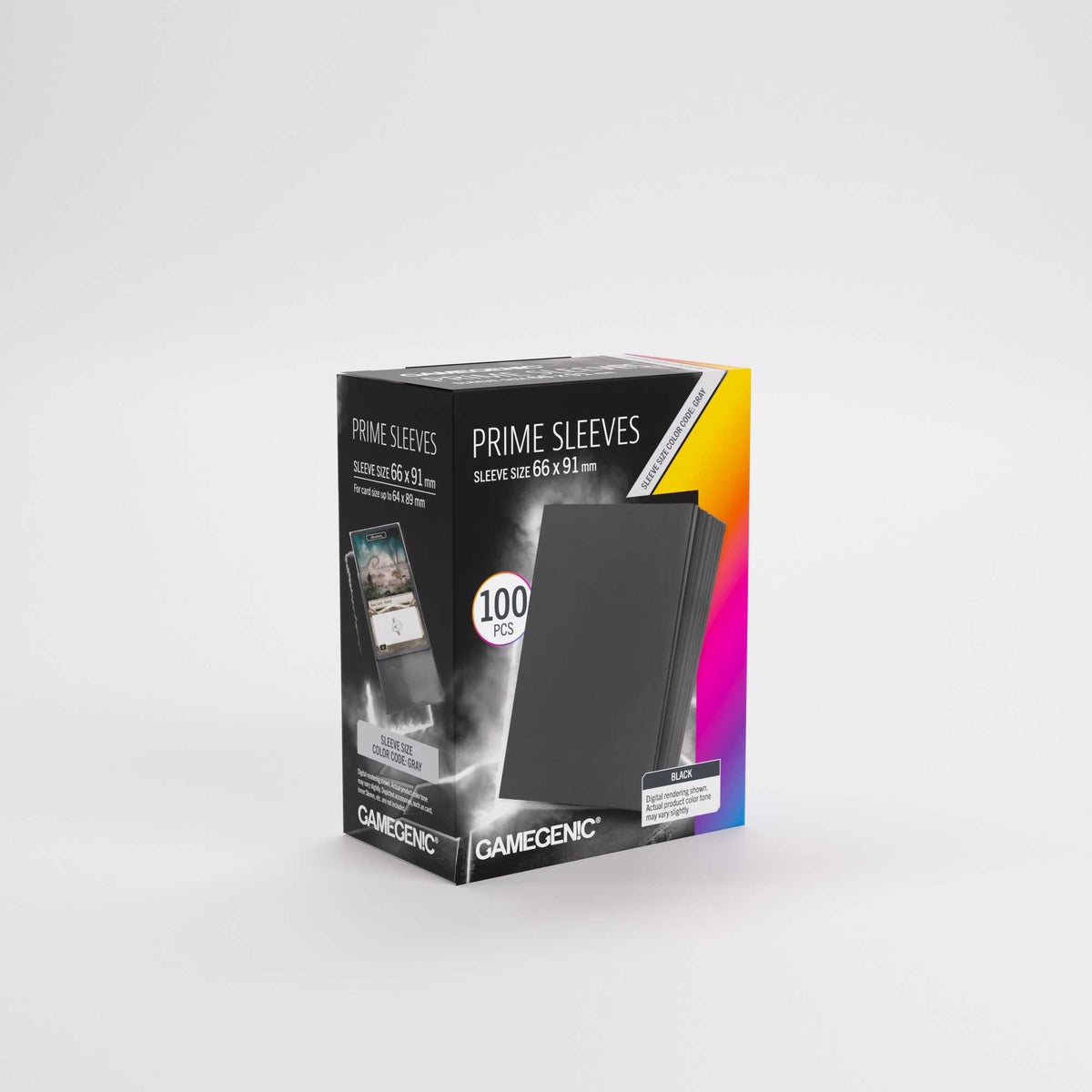 Gamegenic Prime Sleeves Black 66 x 91 mm, 100 ct.