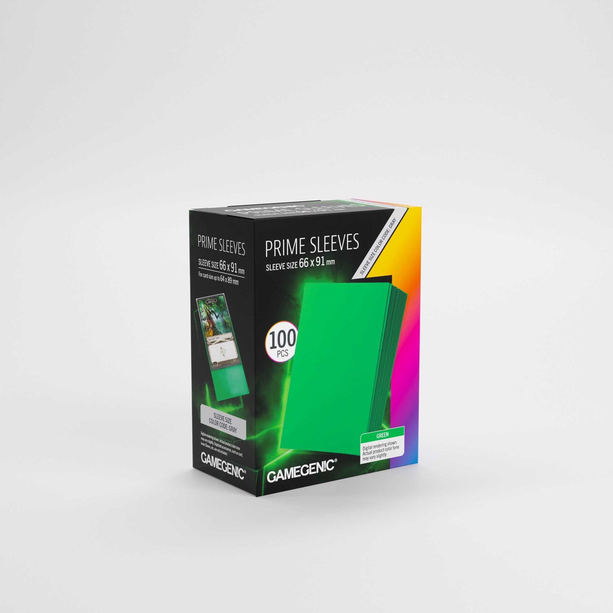 Gamegenic Prime Sleeves Green 66 x 91 mm – 100 Pack