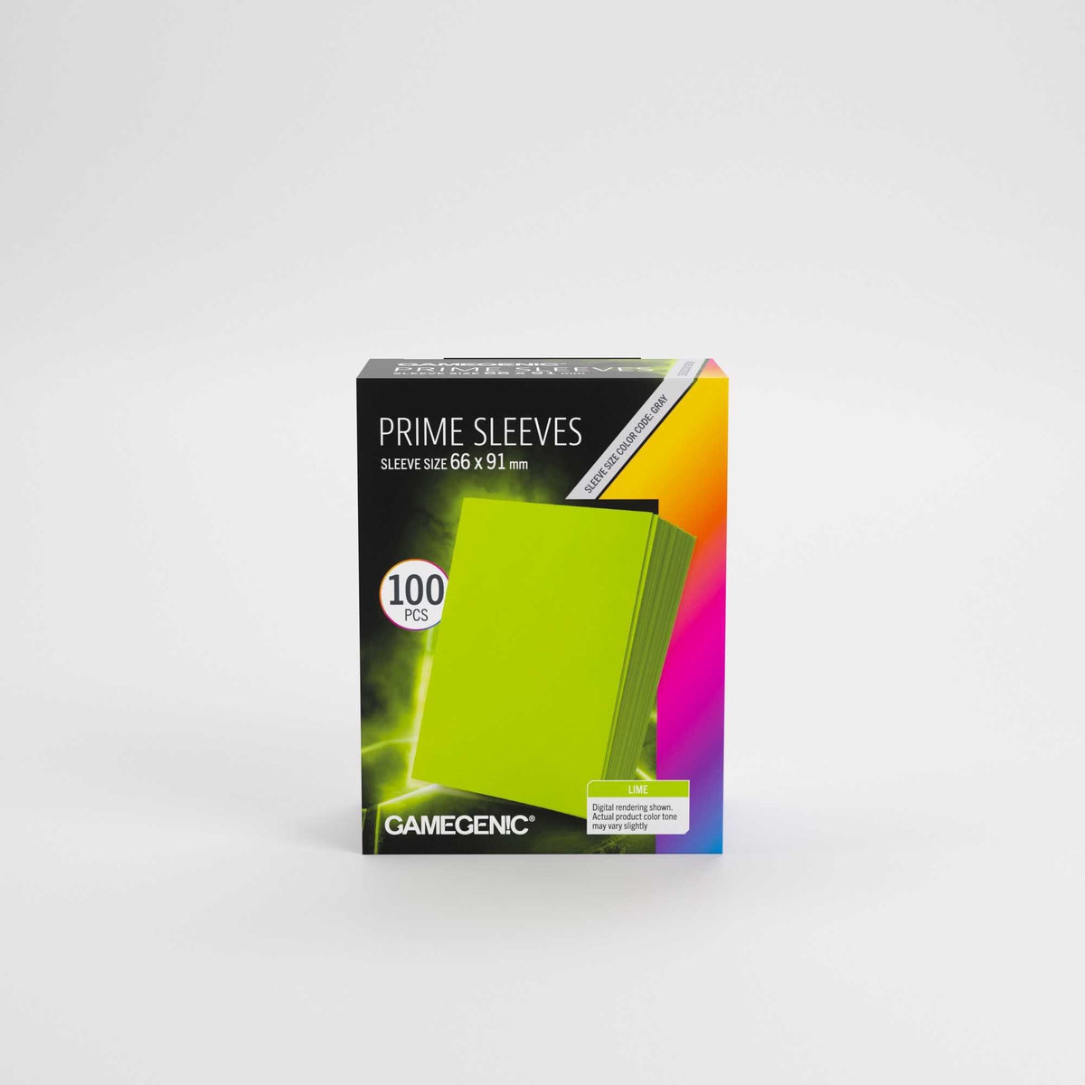 Gamegenic Prime Sleeves Lime 66 x 91 mm, 100 Pack