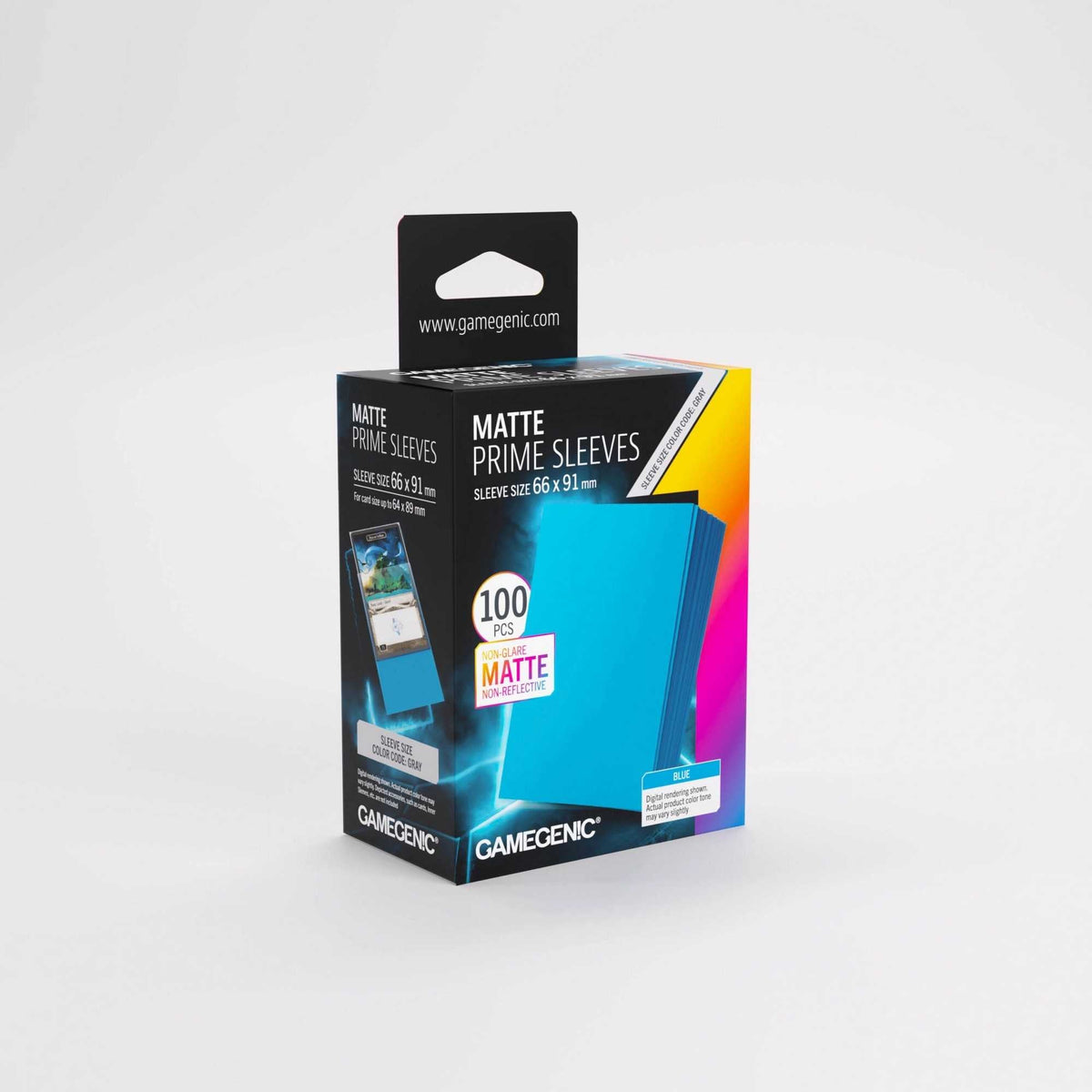 Gamegenic Matte Prime Sleeves Blue 66 × 91 mm (100 Sleeves)