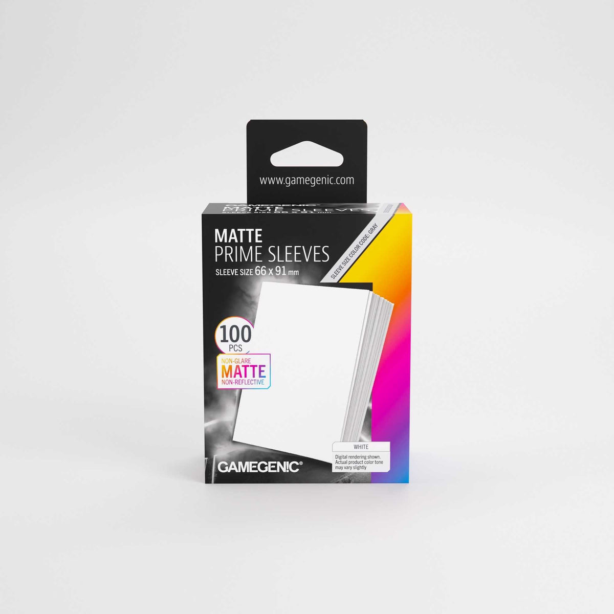 Gamegenic Matte Prime Sleeves White 66 x 91 mm (100 Count)