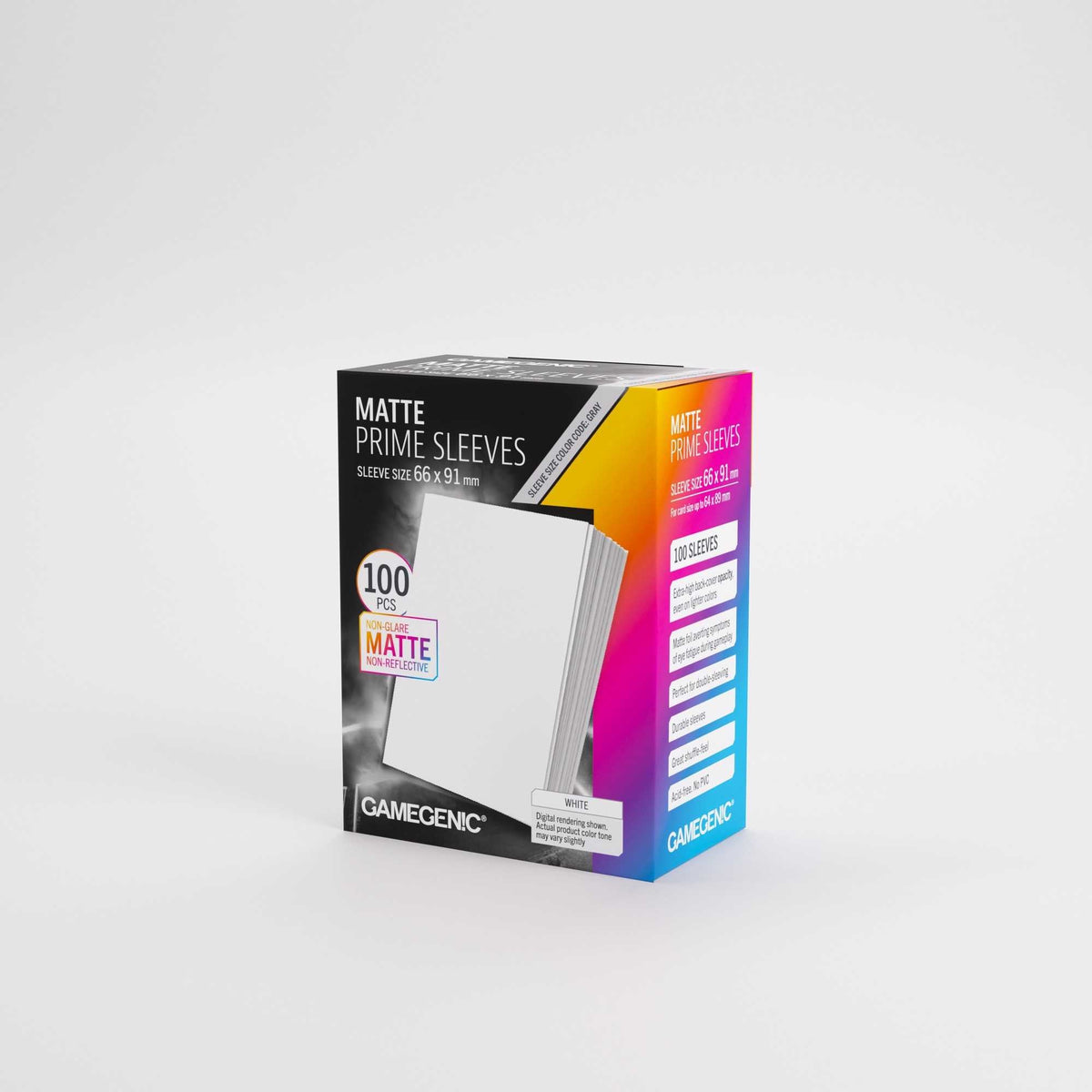 Gamegenic Matte Prime Sleeves White 66 x 91 mm (100 Count)