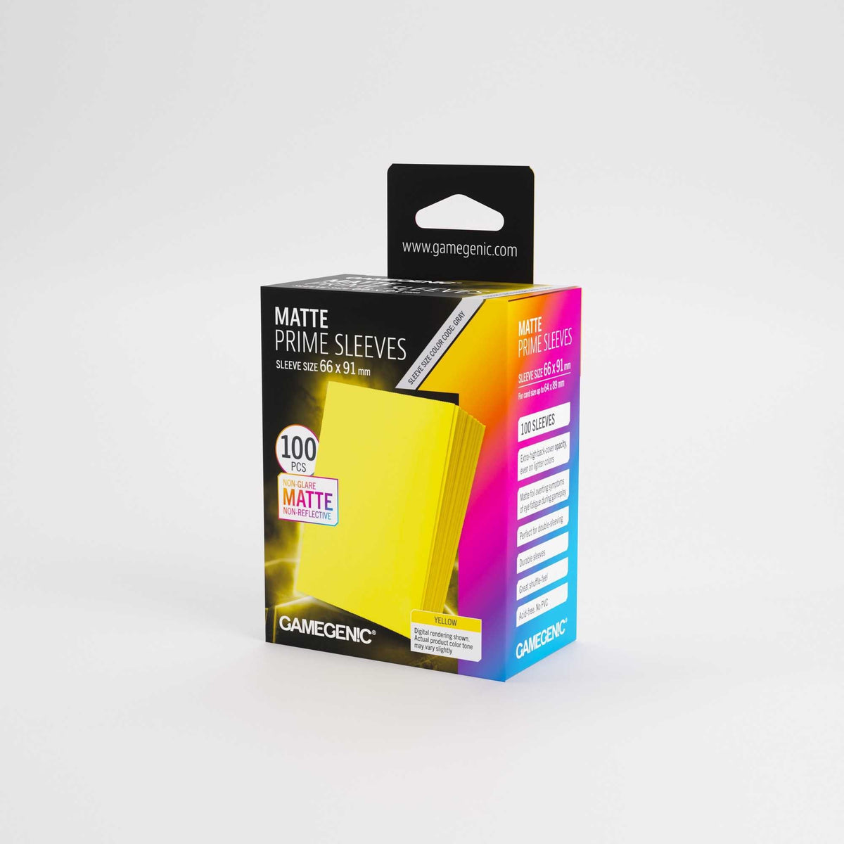 Gamegenic Matte Prime Card Sleeves Yellow 66 x 91 mm (100 Pack)