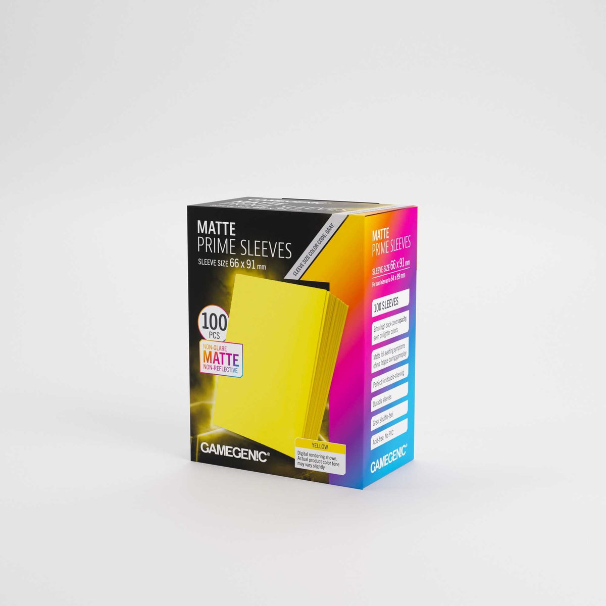 Gamegenic Matte Prime Card Sleeves Yellow 66 x 91 mm (100 Pack)