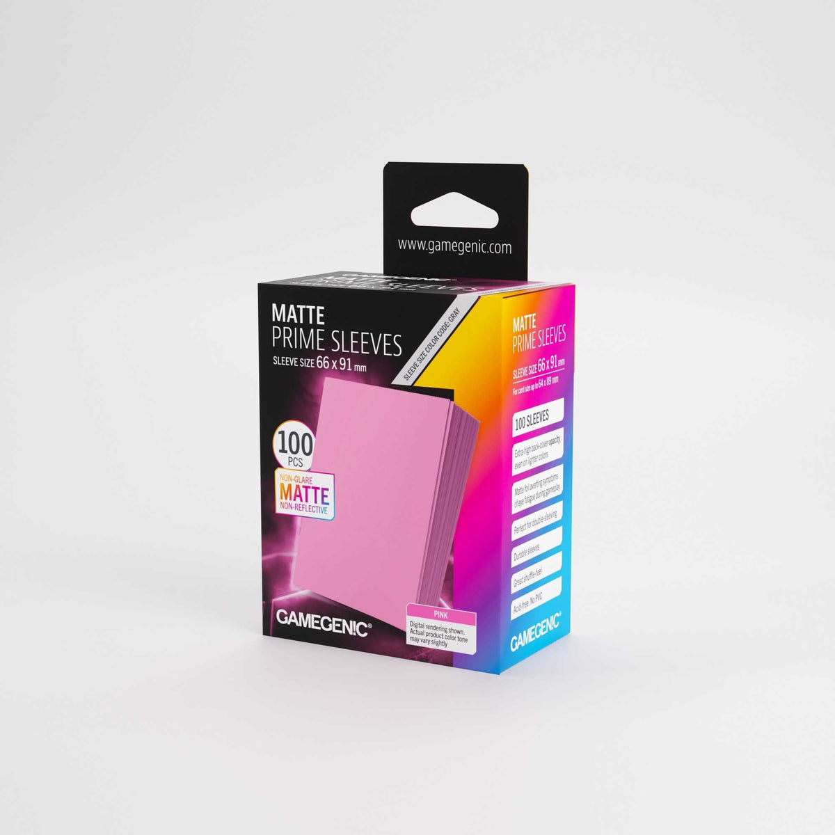 Gamegenic Matte Prime Sleeves Pink 66 x 91 mm (100 Count)