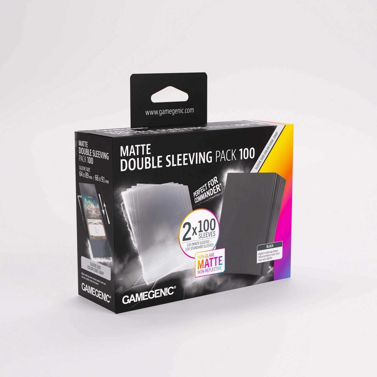 Gamegenic Matte Double Sleeving Pack 66 x 91 mm (100 ct.)
