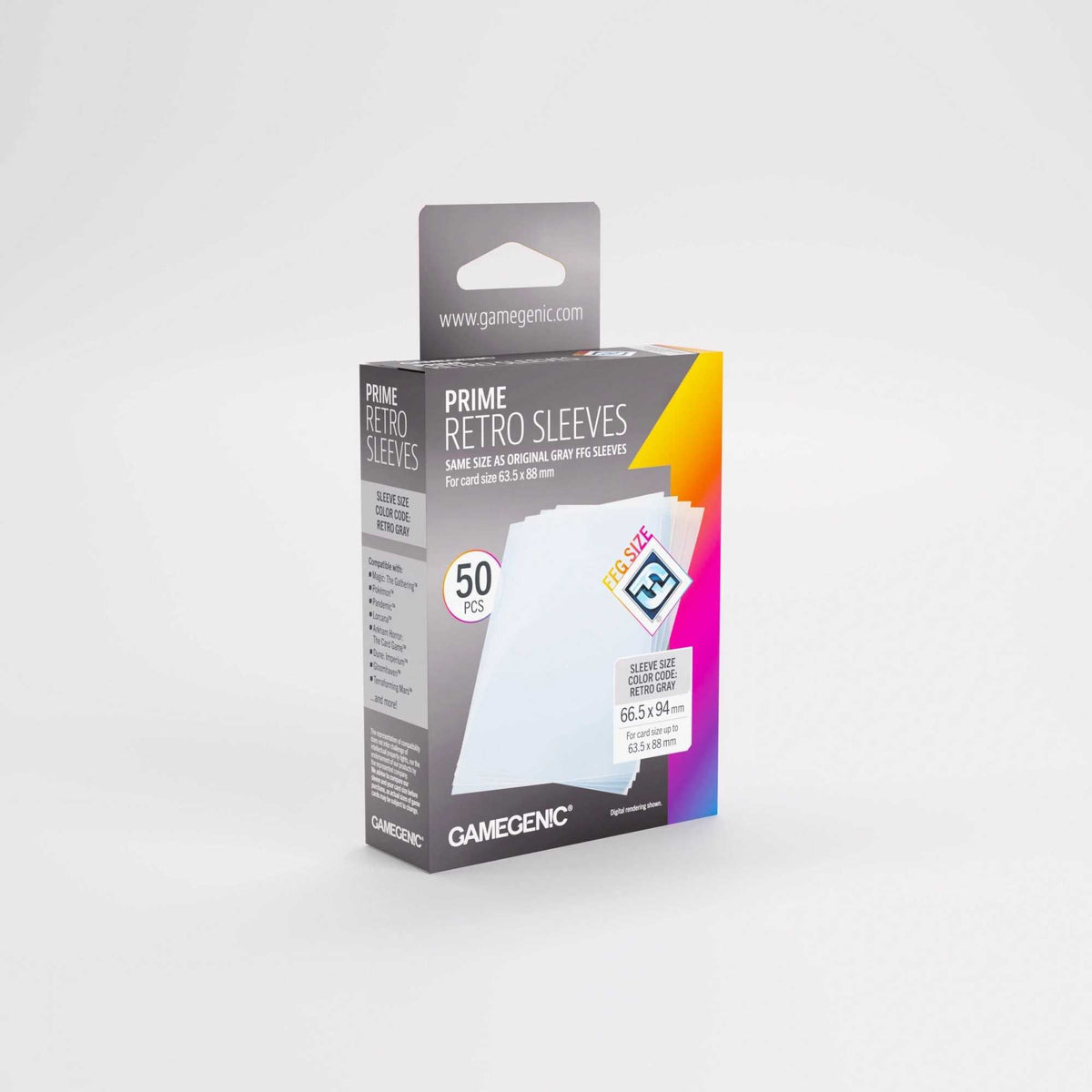 Gamegenic Prime Retro Sleeves 66.5 x 94 mm – 50 Pack