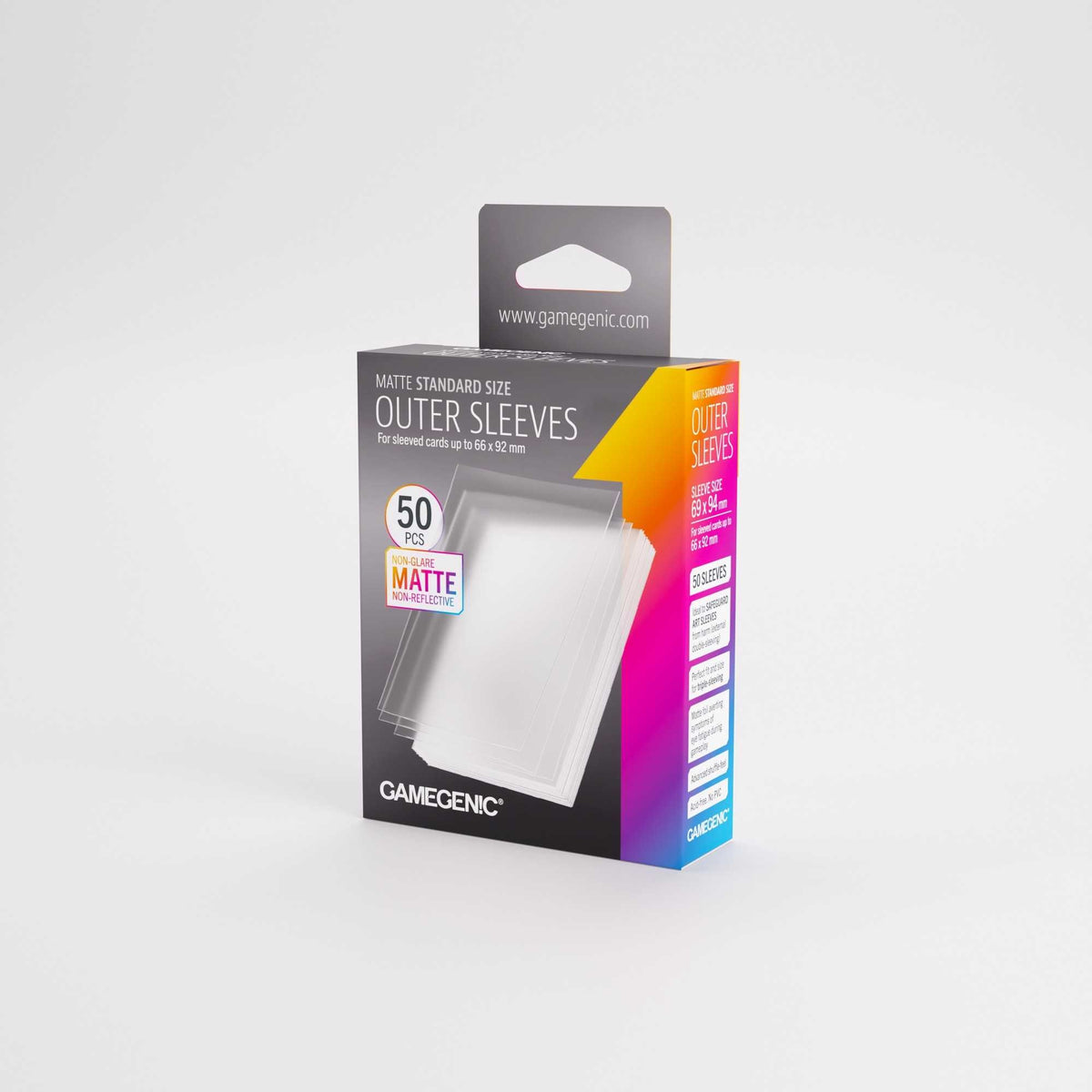 Gamegenic Matte Outer Sleeves Standard Size 69 x 94 mm (50)