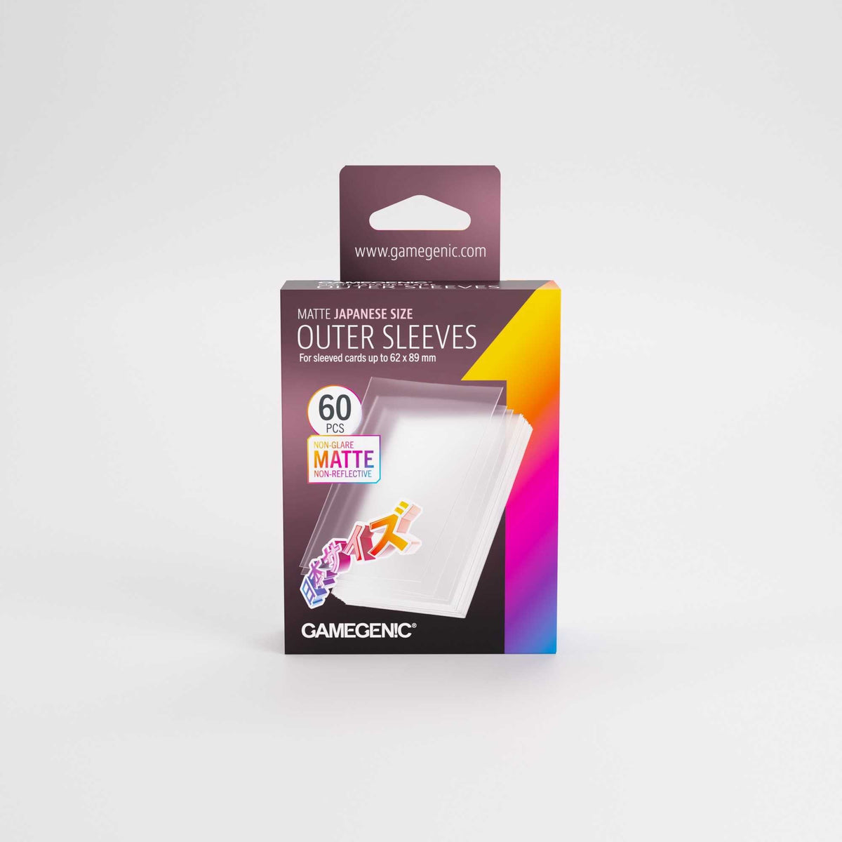 Gamegenic Matte Outer Sleeves Japanese Size 65 x 92 mm (60 Sleeves)
