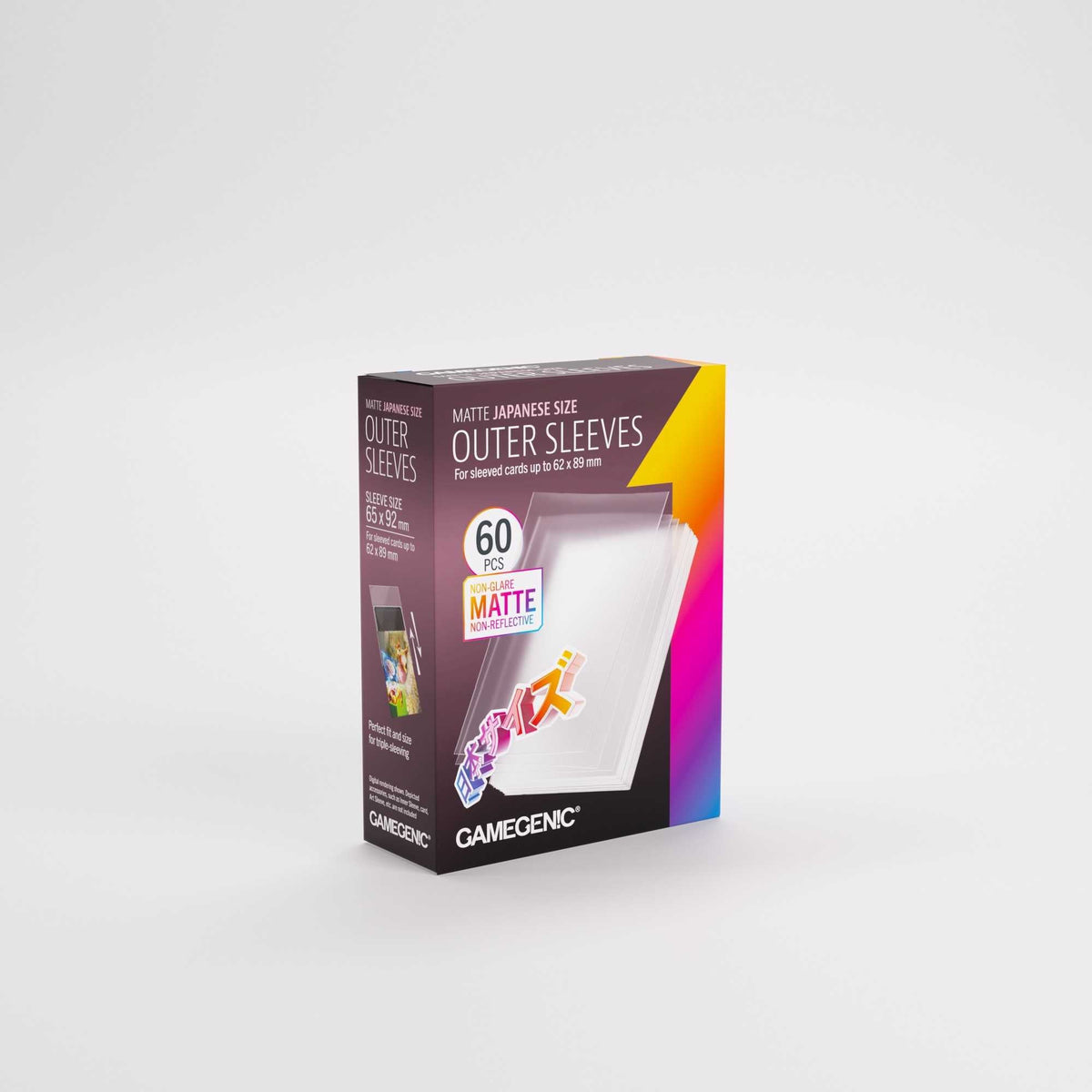 Gamegenic Matte Outer Sleeves Japanese Size 65 x 92 mm (60 Sleeves)