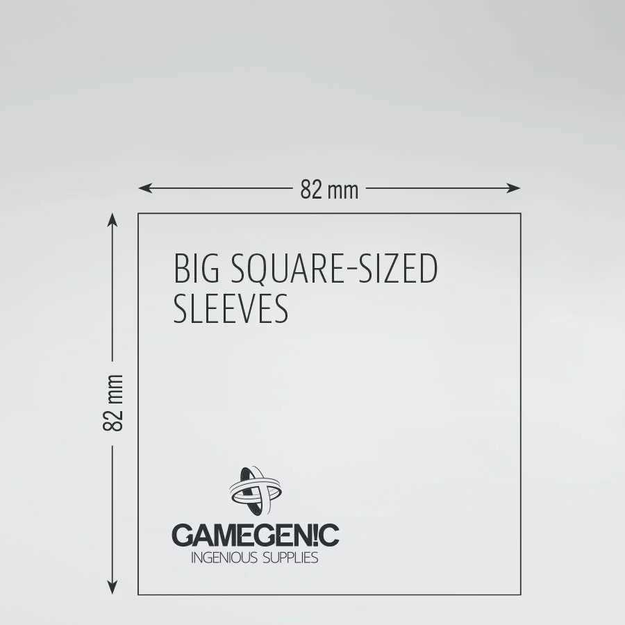 Gamegenic Board Game Sleeves Big Square Clear (50 ct.)