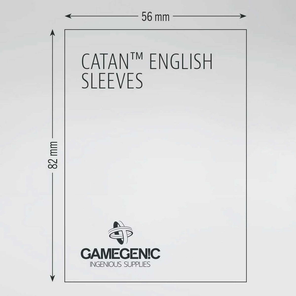 Gamegenic Board Game Sleeves CATAN English Clear (60 ct.)