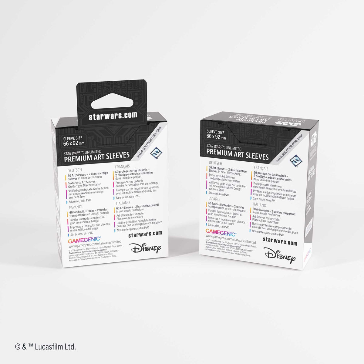 Gamegenic Star Wars: Unlimited Premium Art Sleeves – Card Back White