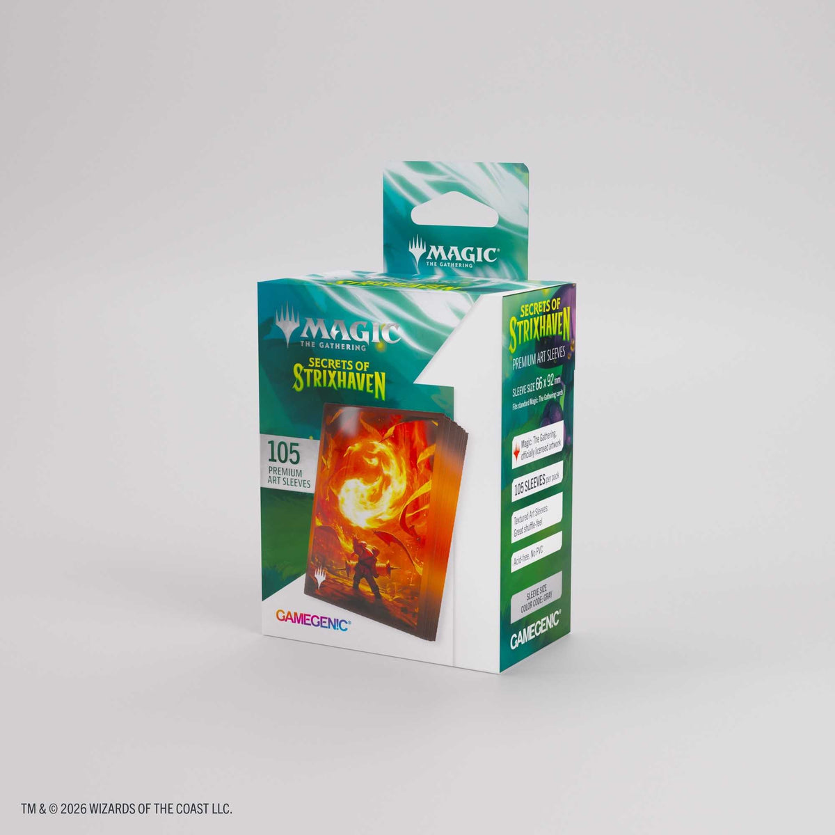 Gamegenic Magic: The Gathering Secrets of Strixhaven Premium Art Sleeves – Mana 4