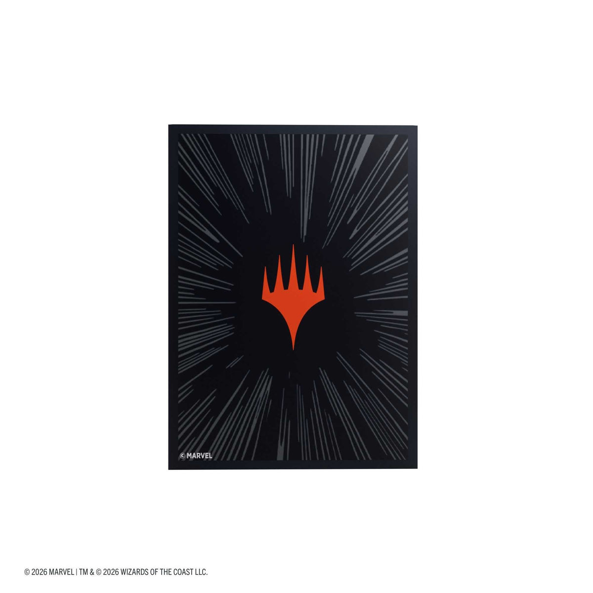 Gamegenic Magic: The Gathering Marvel Super Heroes Premium Double Sleeving Pack 100 – Comic Burst Black