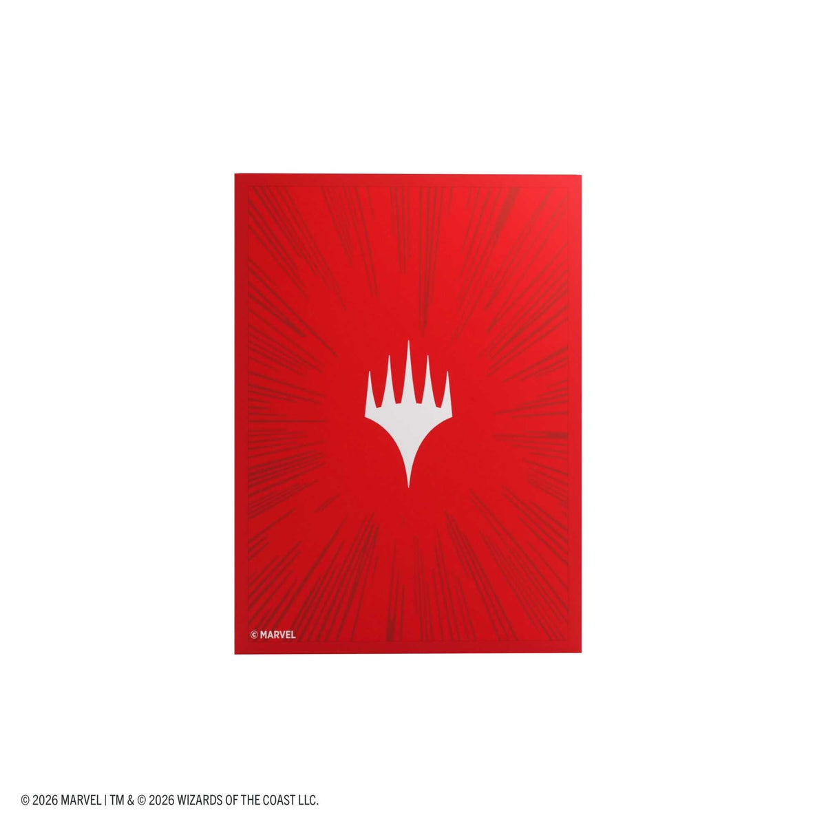 Gamegenic Magic: The Gathering Marvel Super Heroes Premium Double Sleeving Pack 100 – Comic Burst Red