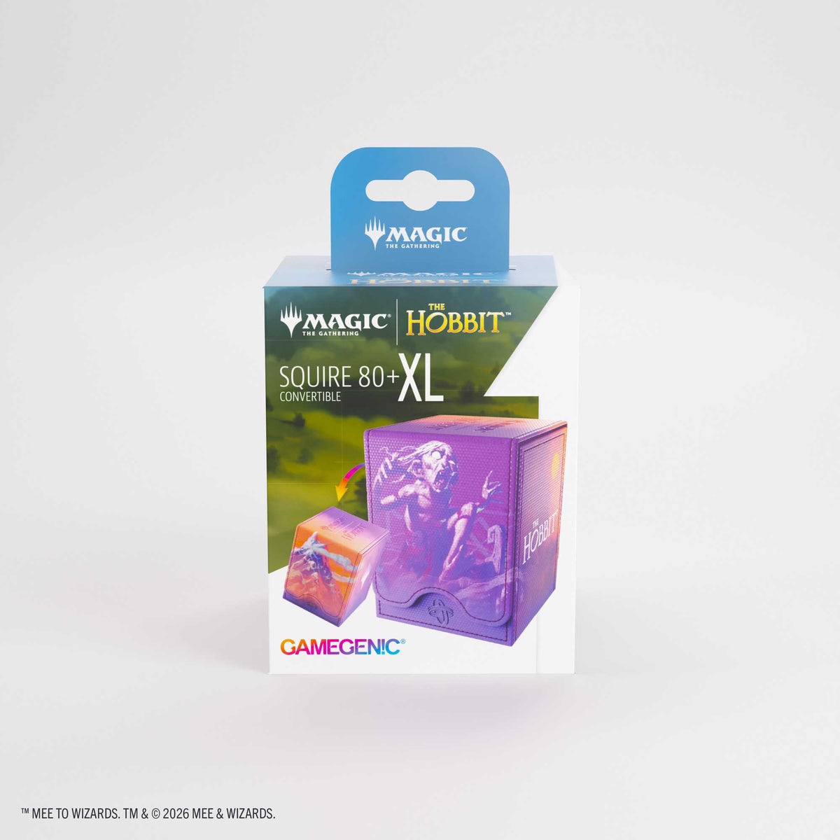 Gamegenic Magic: The Gathering The Hobbit Squire 80+ XL Deck Box - Gollum, Riddle Master/The Lonely Mountain