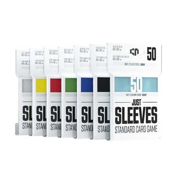 Gamegenic Just Sleeves Standard Card Game Black – 50 Pack