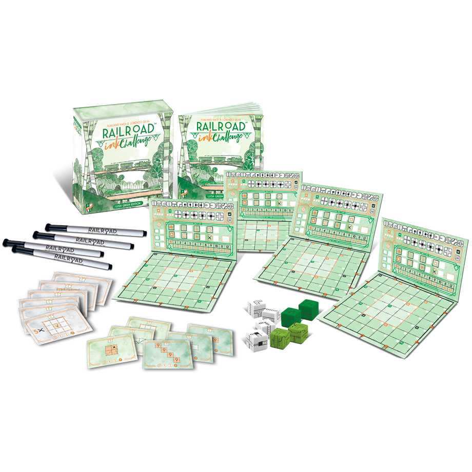 Railroad Ink Challenge: Lush Green Edition