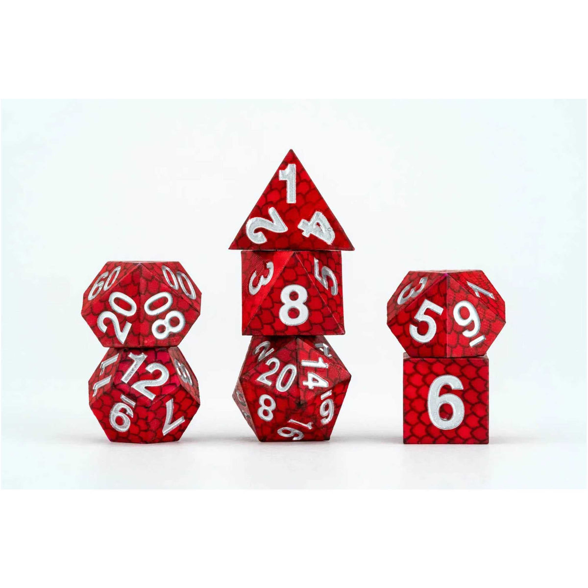 FanRoll Dragon Storm Silicone Dice Set – Red Dragon Scales