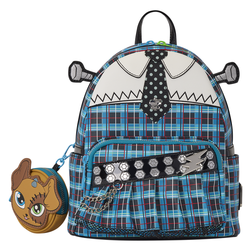 Loungefly Monster High Frankie Stein Cosplay Mini Backpack with Coin Bag