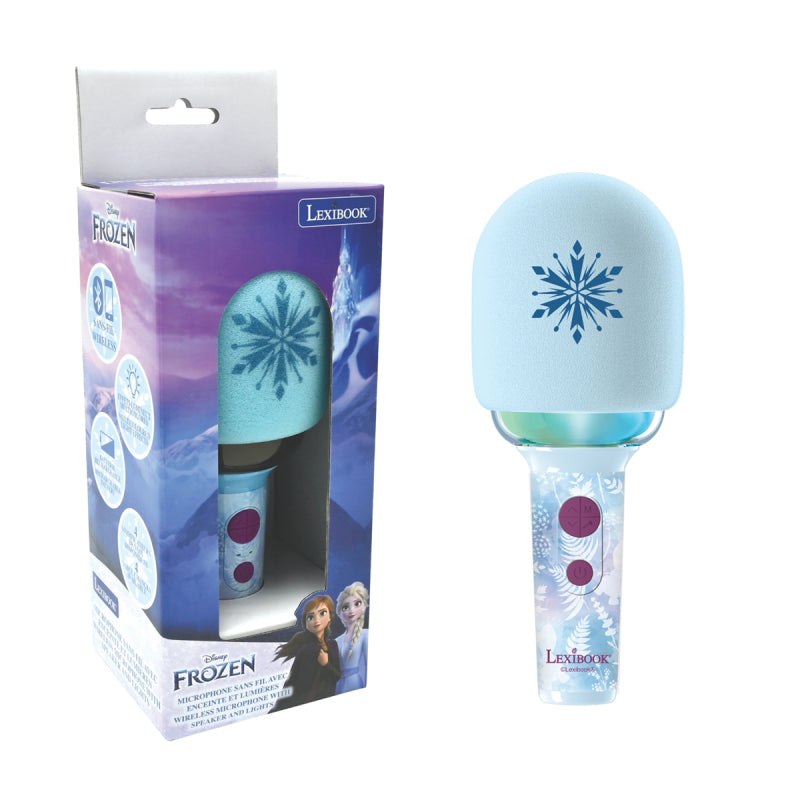 Lexibook Disney Frozen Wireless Bluetooth Karaoke Microphone with Lights