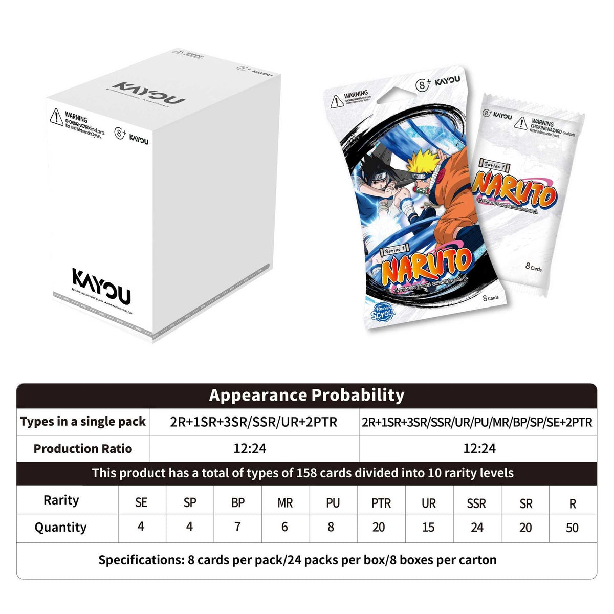 Kayou Naruto Smriti Collectible Cards Series 01 Heaven Scroll Blister