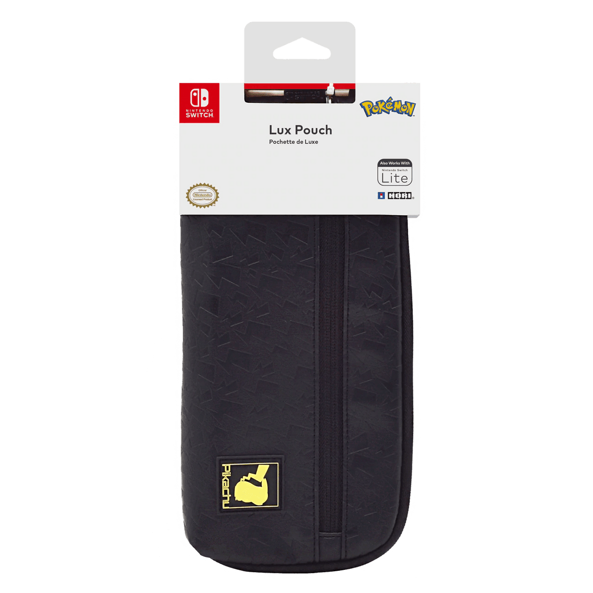 HORI Pokémon Pikachu Lux Pouch for Nintendo Switch & Switch Lite