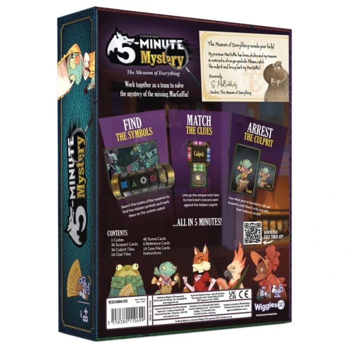 3D Wiggles 5 Minute Mystery Board Game