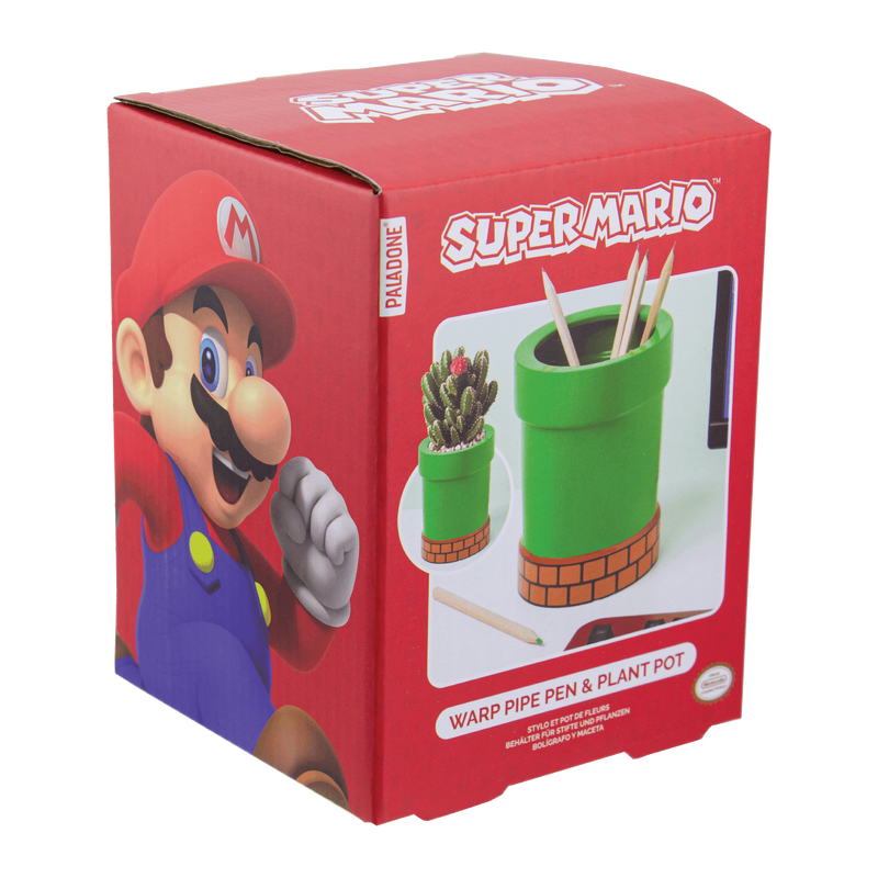 Paladone Super Mario Warp Pipe Plant & Pen Pot