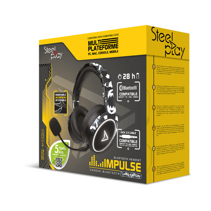Steelplay Impulse Bluetooth Gaming Headset - Camo