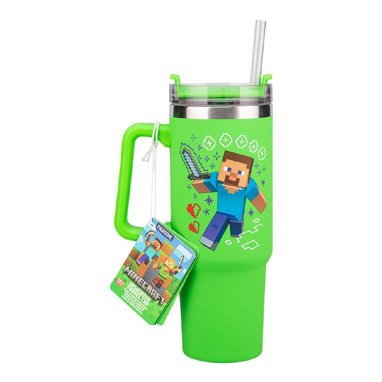 Minecraft Green 900ml Multiway Travel Cup with Straw