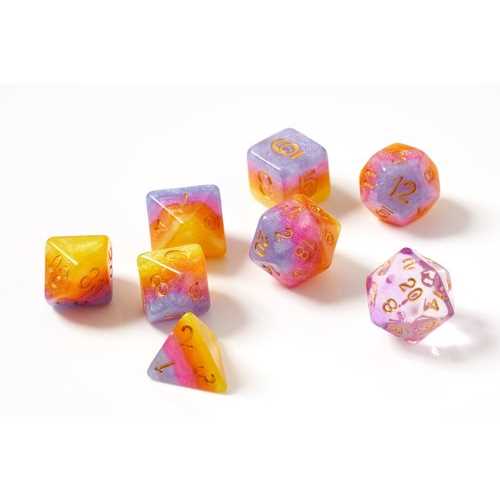 Tahitian Sunset Polyhedral Dice Set