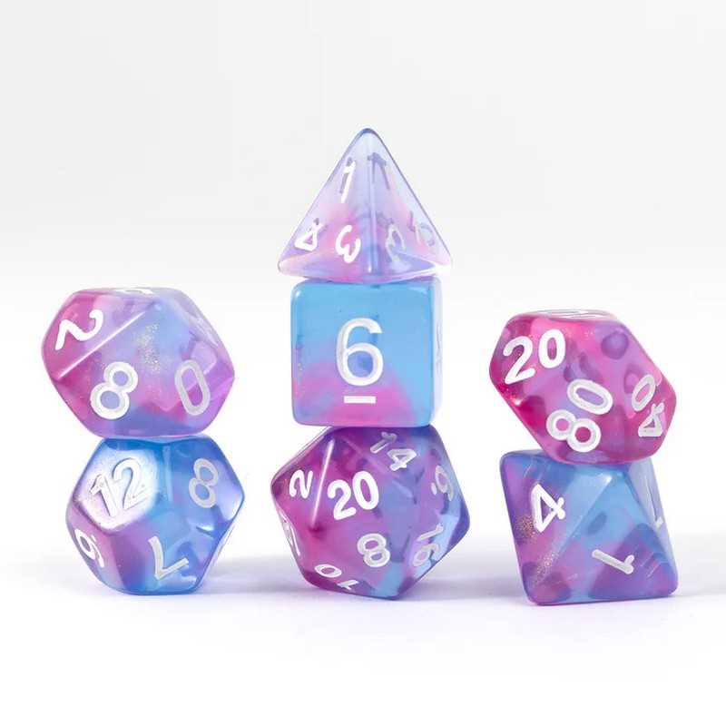 Sirius Dice: Treasures Unearthed 7-Piece Polyhedral Dice Set - Opal
