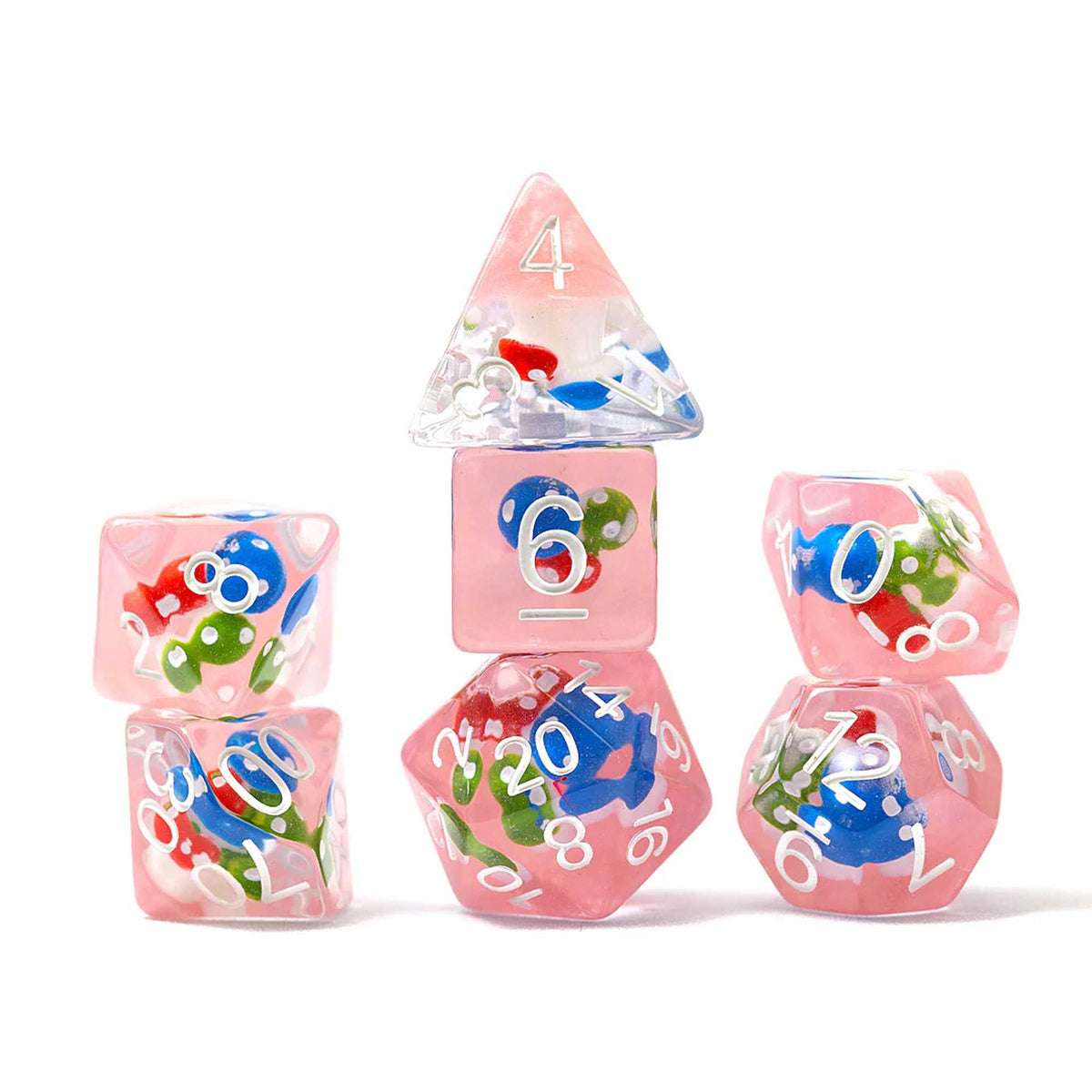 Sirius Dice: Magic Mushroom 7-Piece Polyhedral Dice Set