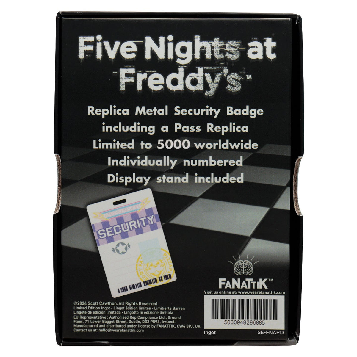 Five Nights at Freddy's Security Badge & Pass Replica Set