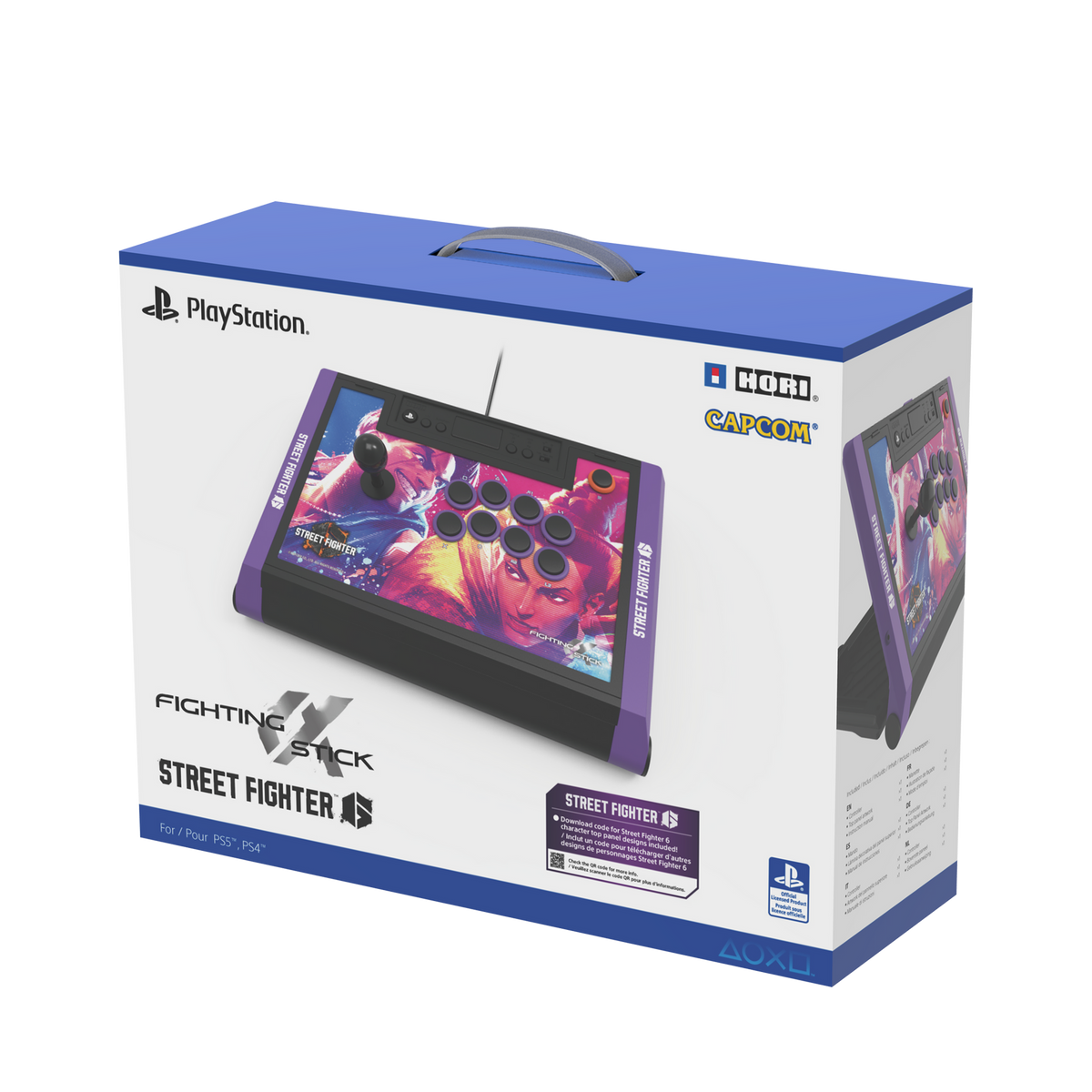 HORI Fighting Stick Alpha Street Fighter 6 Edition for PS5, PS4 & PC